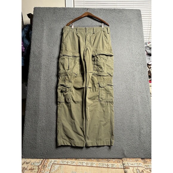 Eddie Bauer Other - VTG Eddie Bauer Cargo Pants Military Baggy 90s Y2K USA 36x34 Preppy Old Money